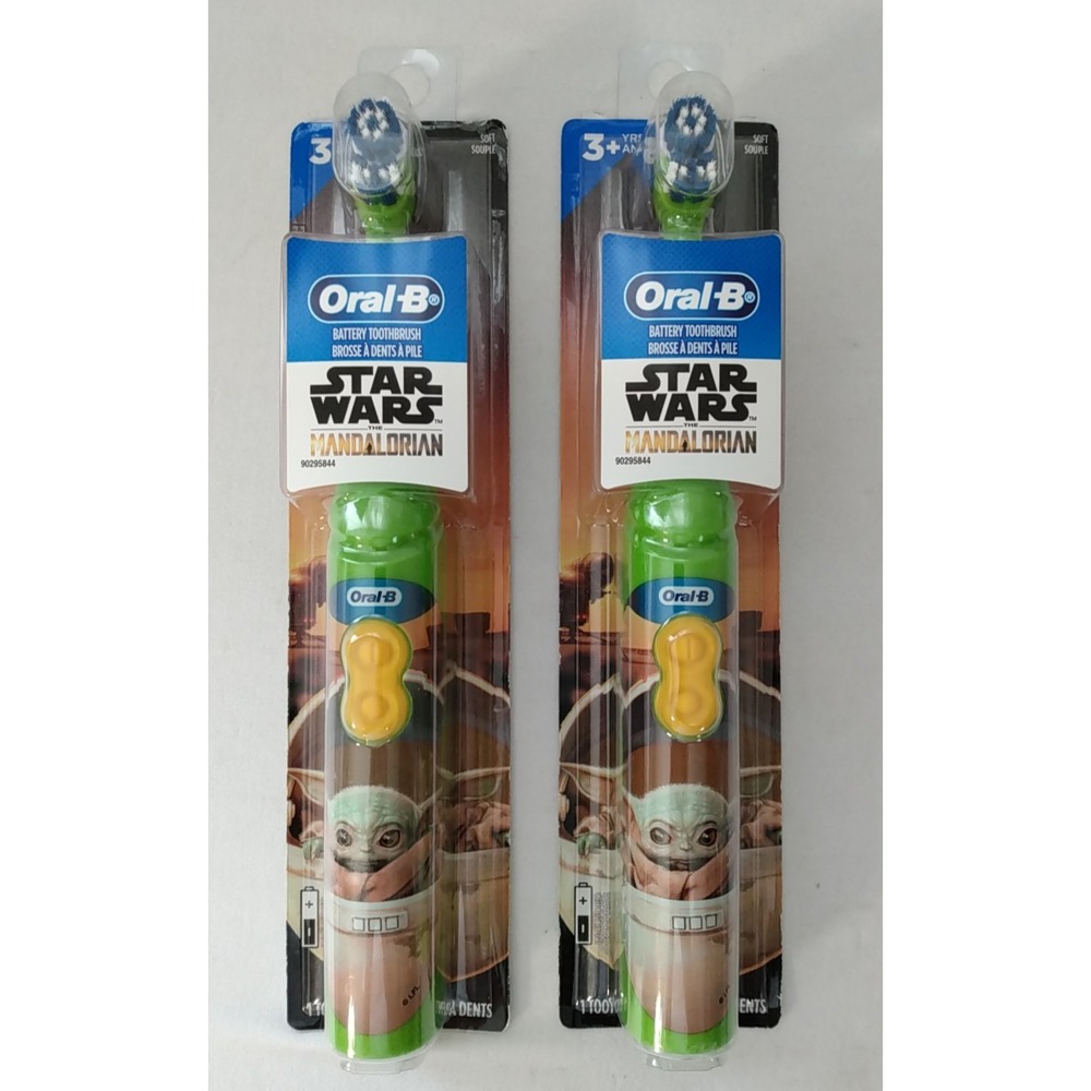 2 Oral-B Kids Electric Toothbrushes The Mandalorian Baby Yoda Star Wars Grogu
